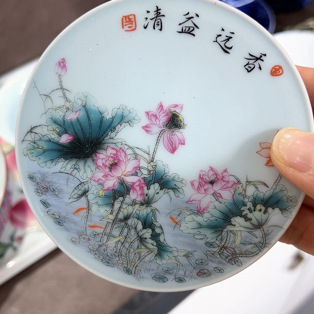 盖碗我七景德镇等着景德镇