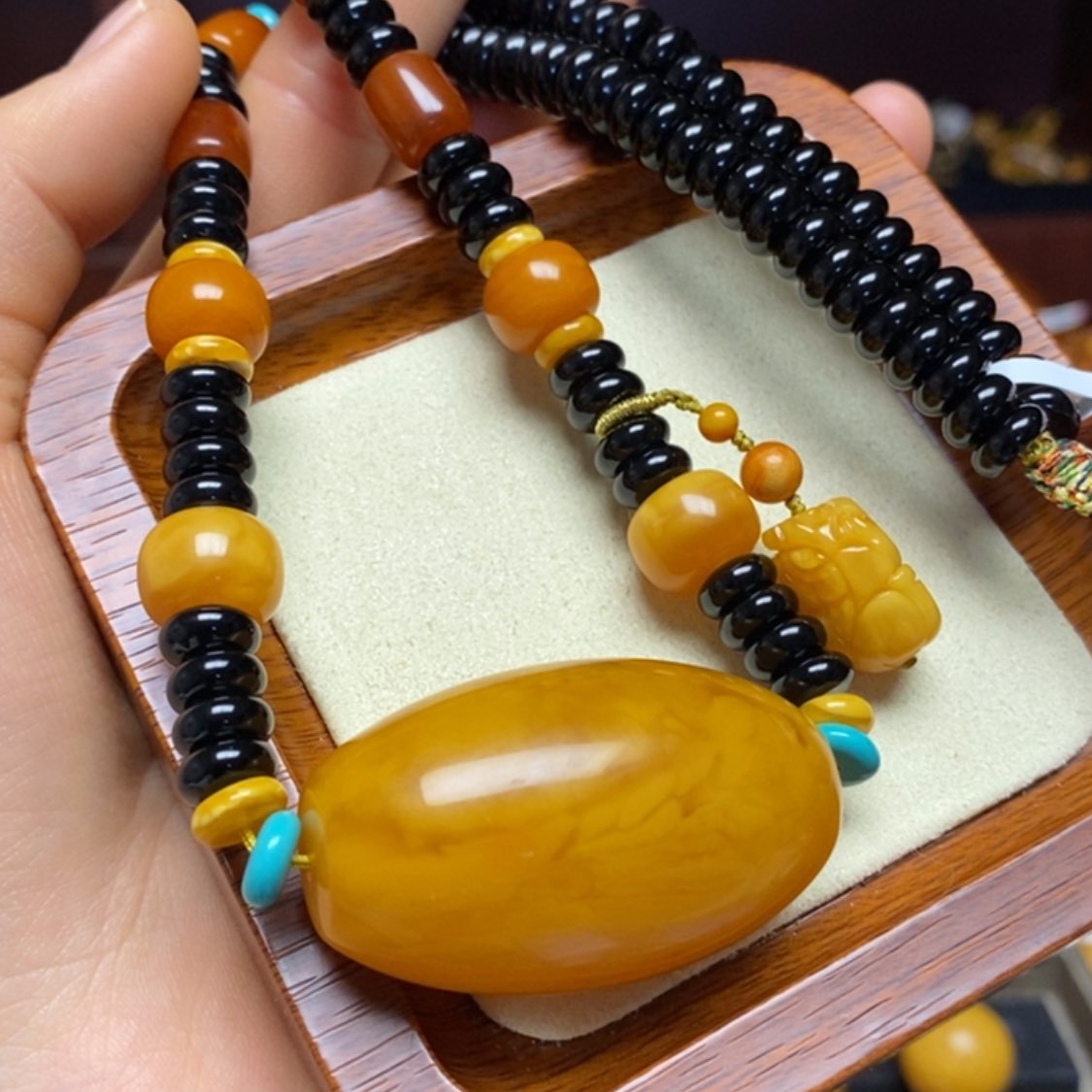 【闪购商品】蜜蜡颈饰未镶嵌项链