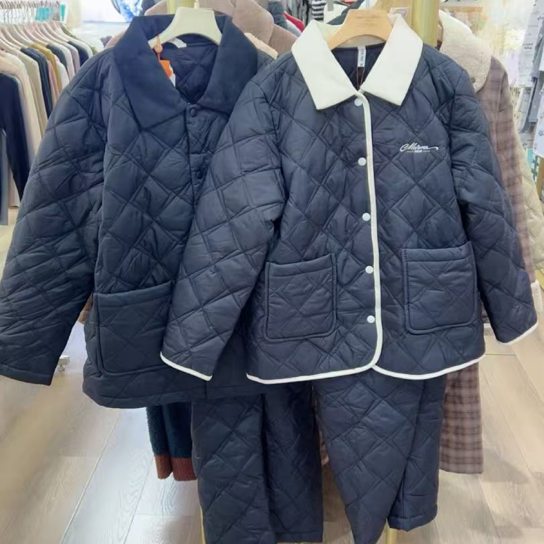 25年新款派邦奴羽绒男士女士情侣款保暖加厚冬季套装家居可外穿