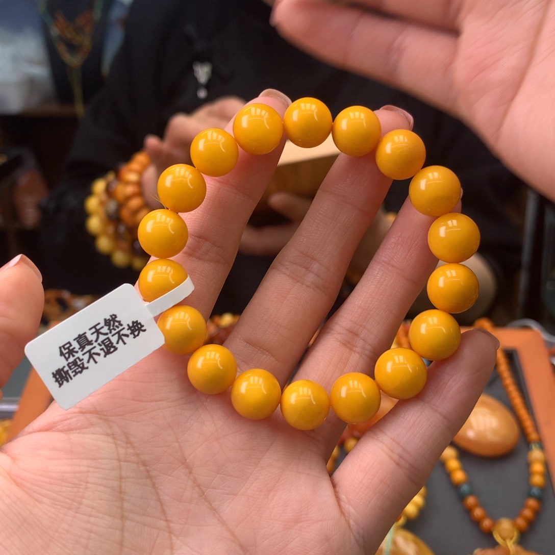 未镶嵌蜜蜡手串天然