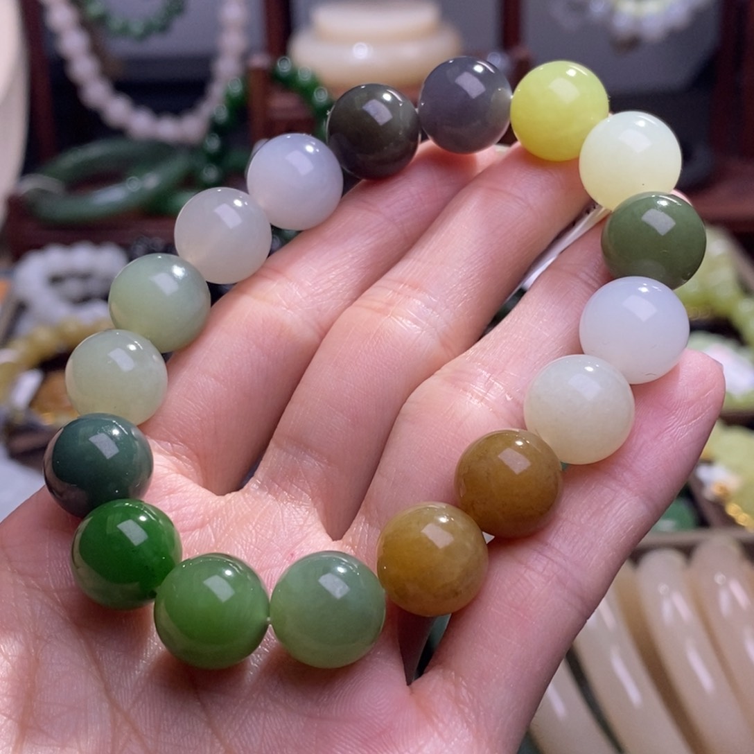 和田玉多宝手串12MM未镶嵌