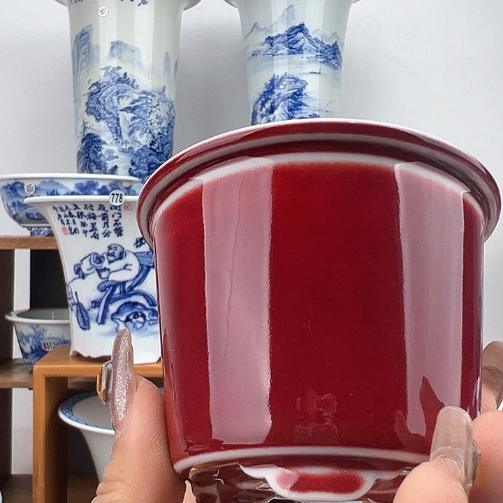 红陶无**虑手工盆………………