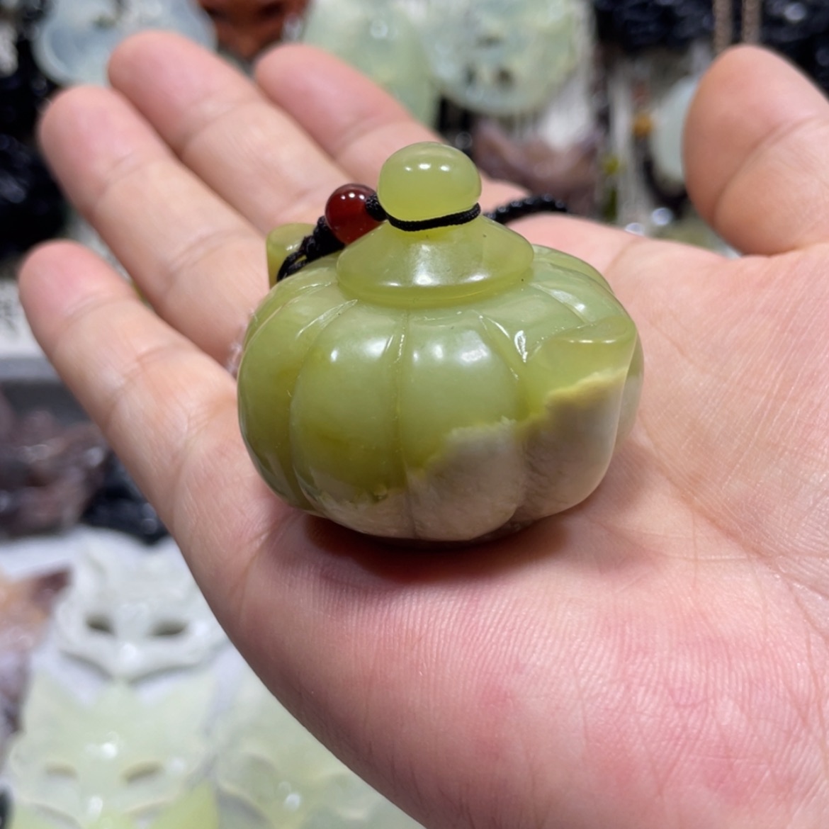 【闪购商品】岫玉颈饰未镶嵌61手把