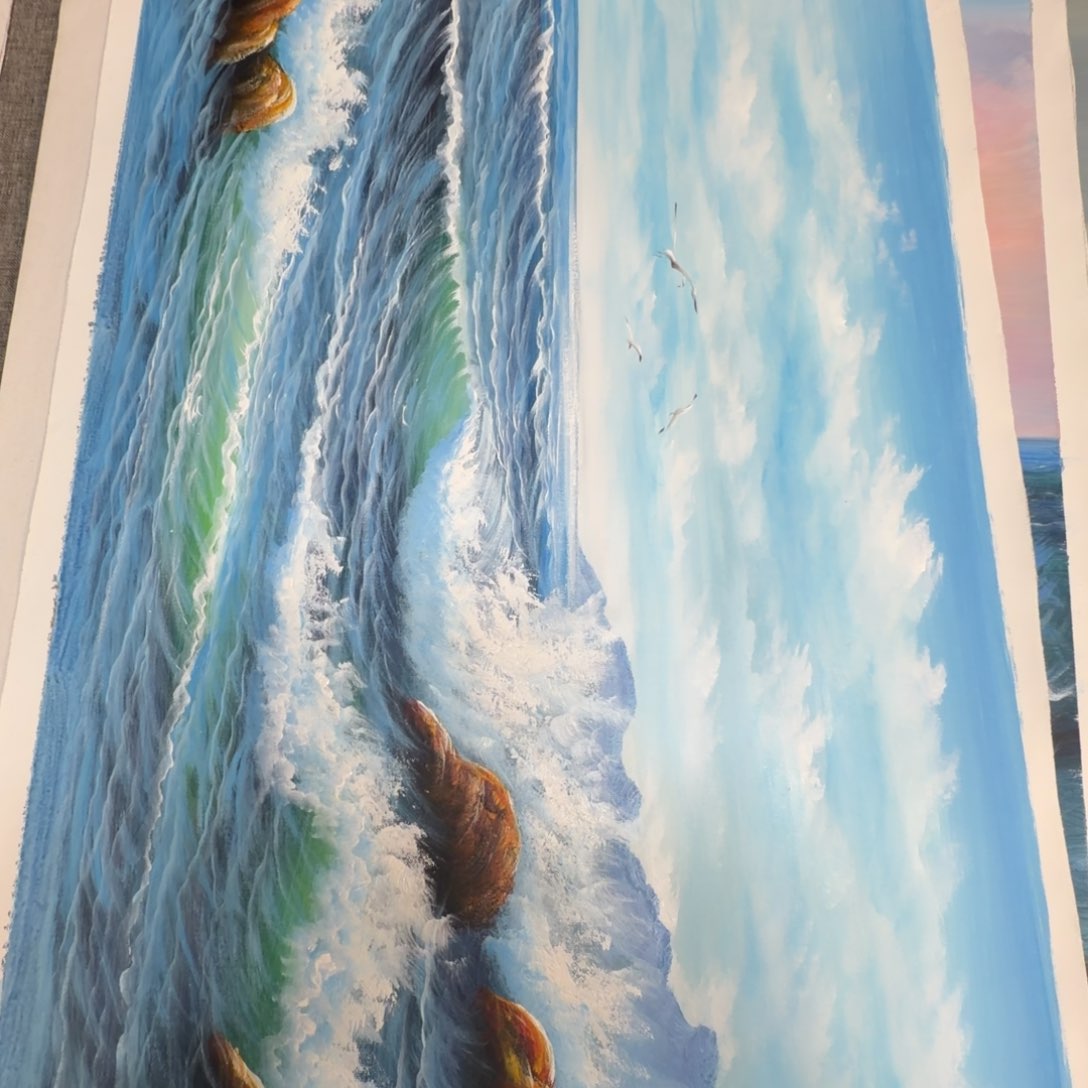 油画加油加油努力加油努力