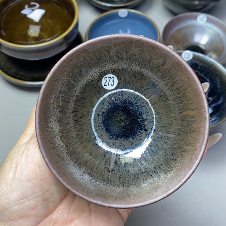 茶盏建窑建盏磨底柴烧主人杯