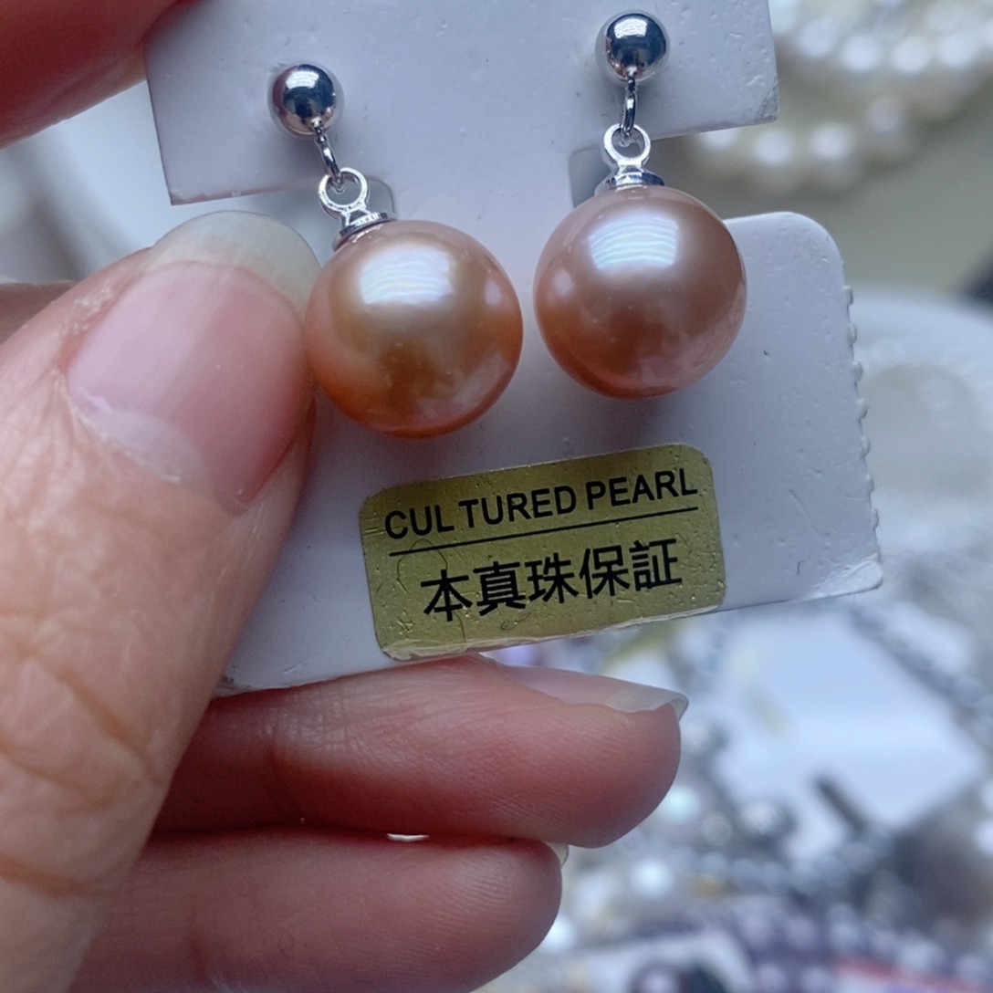 未镶嵌耳钉淡水珍珠