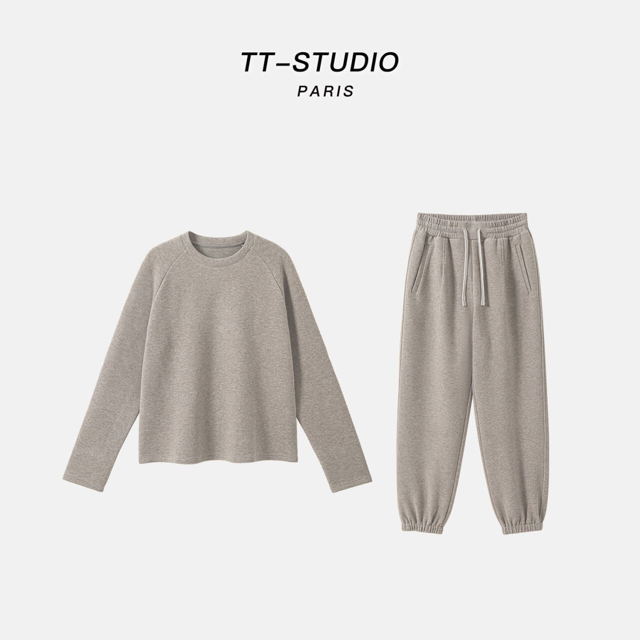TT【保命服】高织混纺纯色休闲卫衣套装TT-2F-659