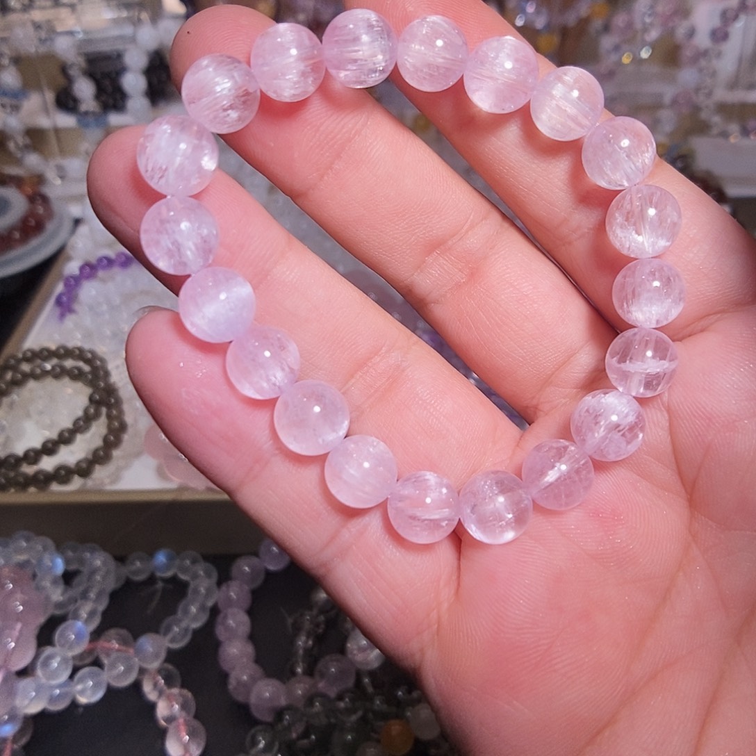 手链未镶嵌水晶紫锂辉9.5mm