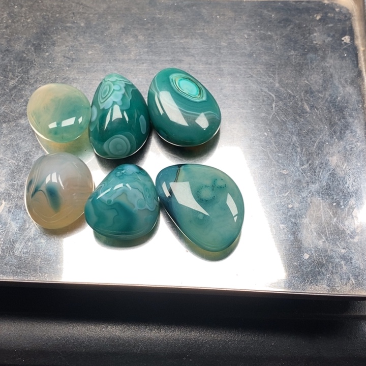 心***镜玛瑙/玉髓未镶嵌颈饰