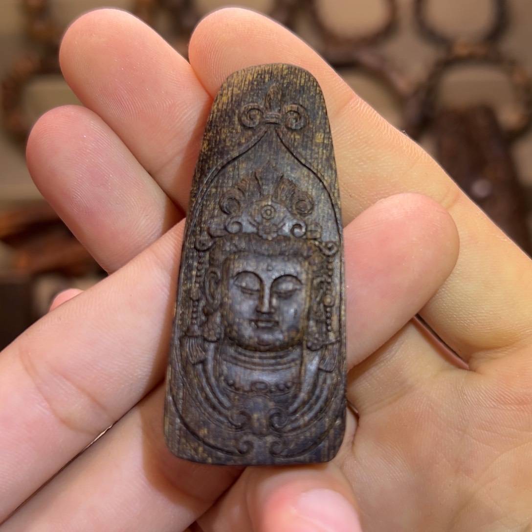 沉香吊坠文莱老料4.93克