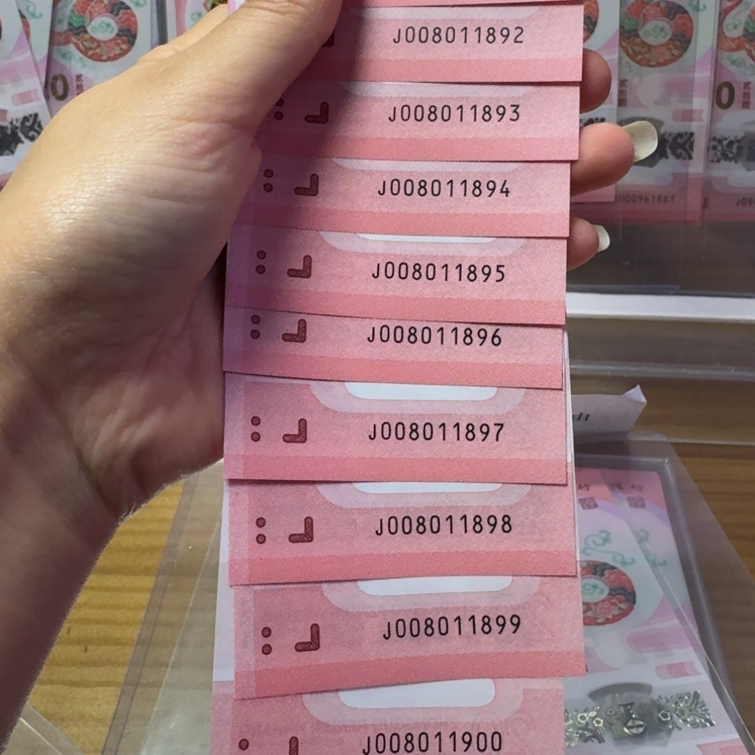 塑料蛇钞钞十J008011891十连号