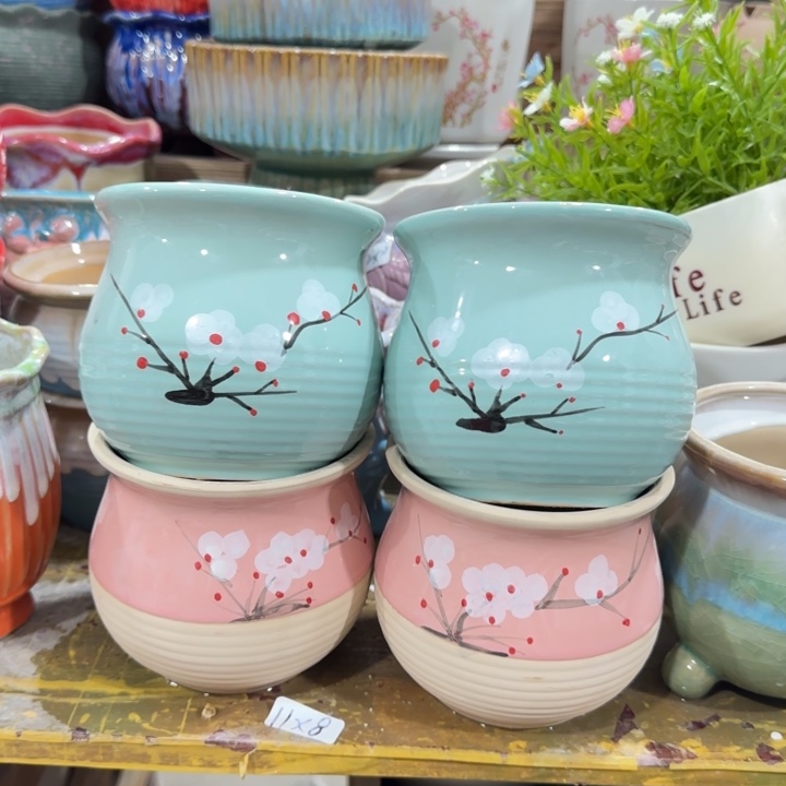 凑9块包邮，有孔花盆
