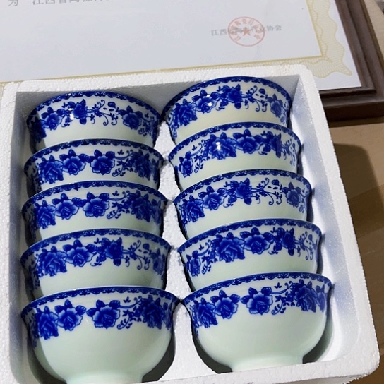 陶摆件景德镇瓷器精品青花碗