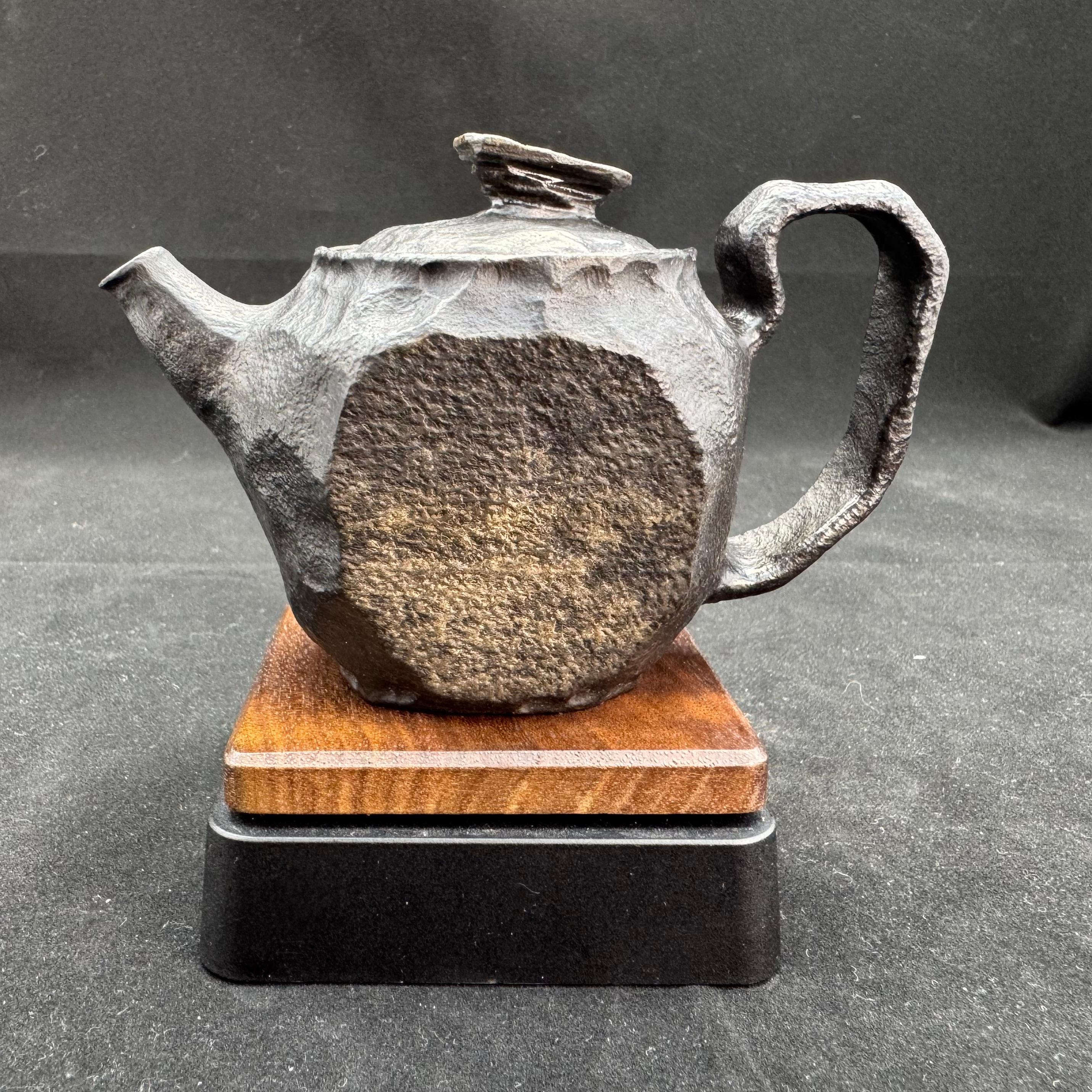 【一轮明月】•研壶社•冰碛岩石壶复古纯手工柴烧壶创意