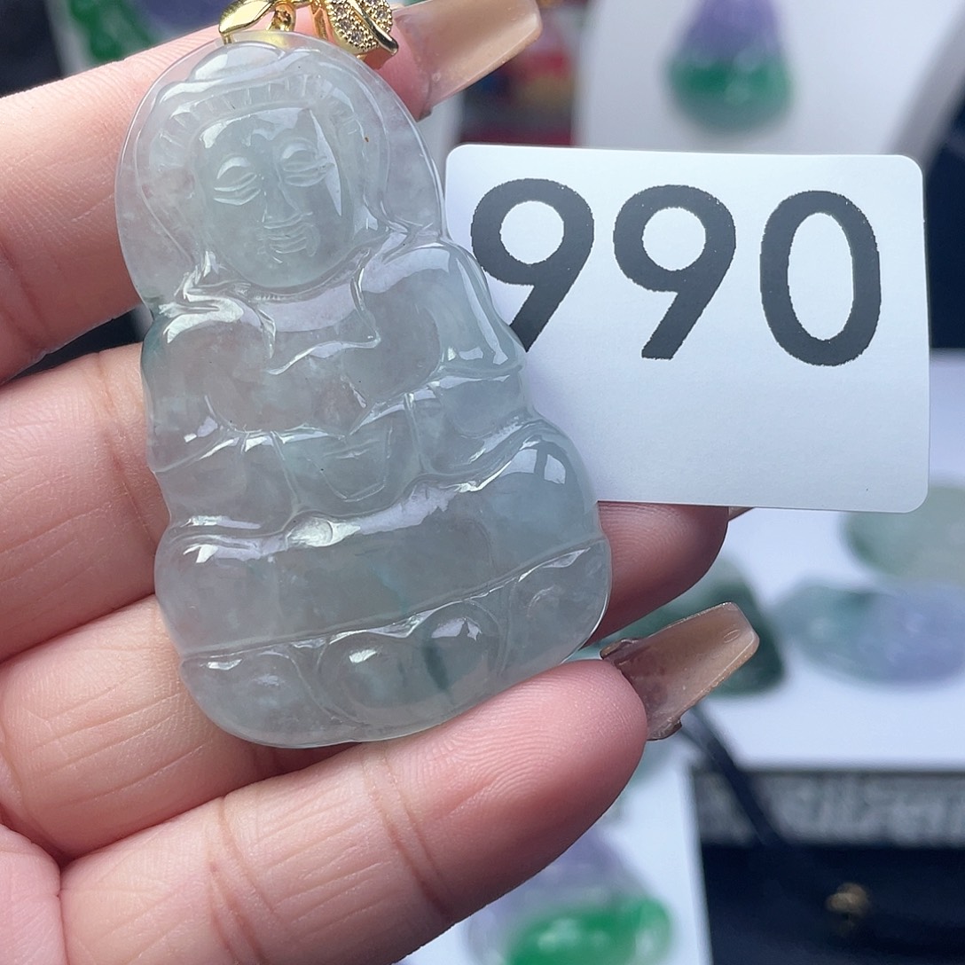 翡翠吊坠(赠链)未镶嵌