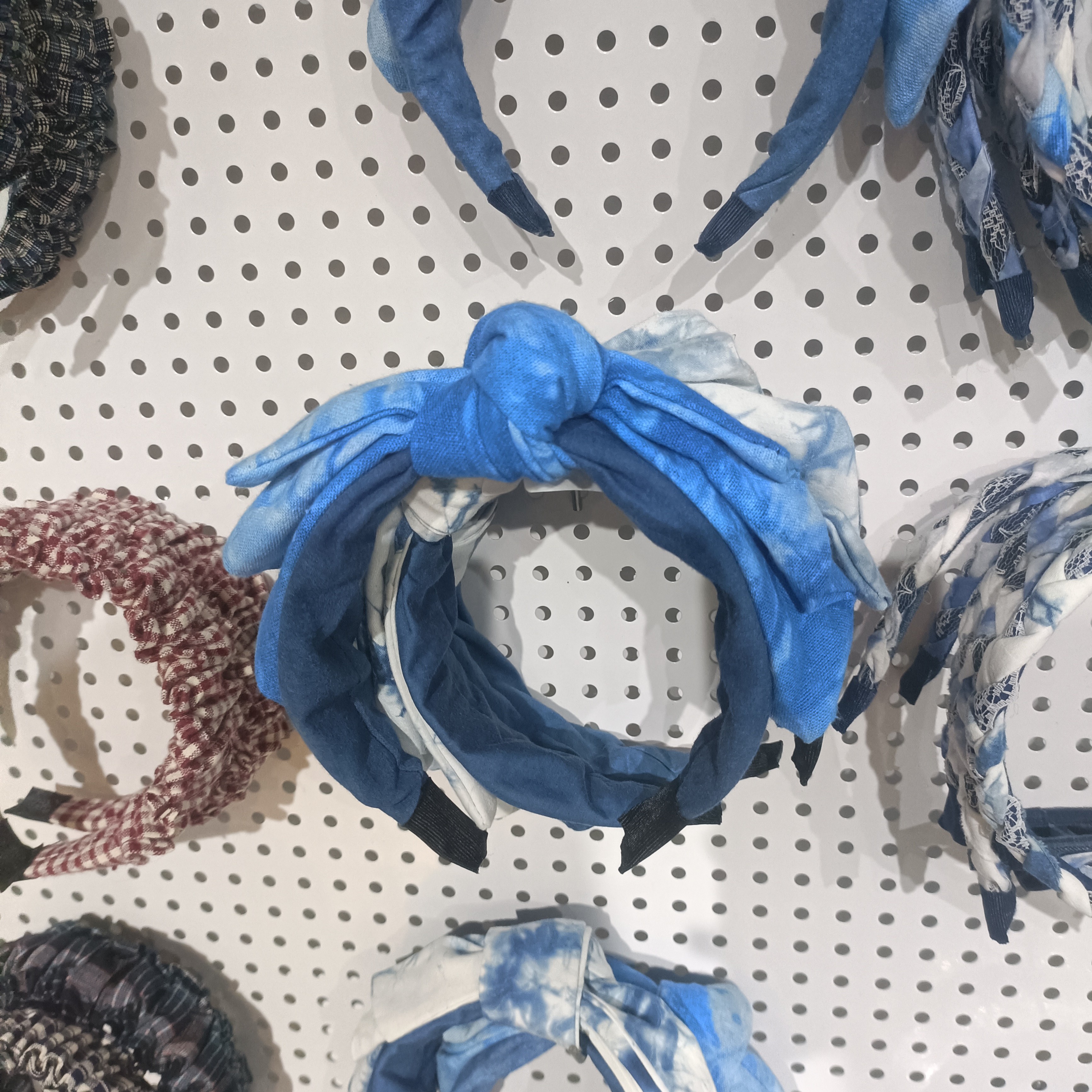 贵州非遗纯手工扎染大蝴蝶结发箍