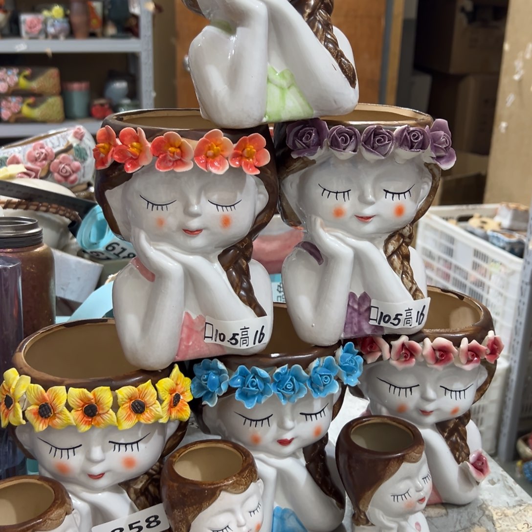 858 满20米秒退拉黑多肉花盆