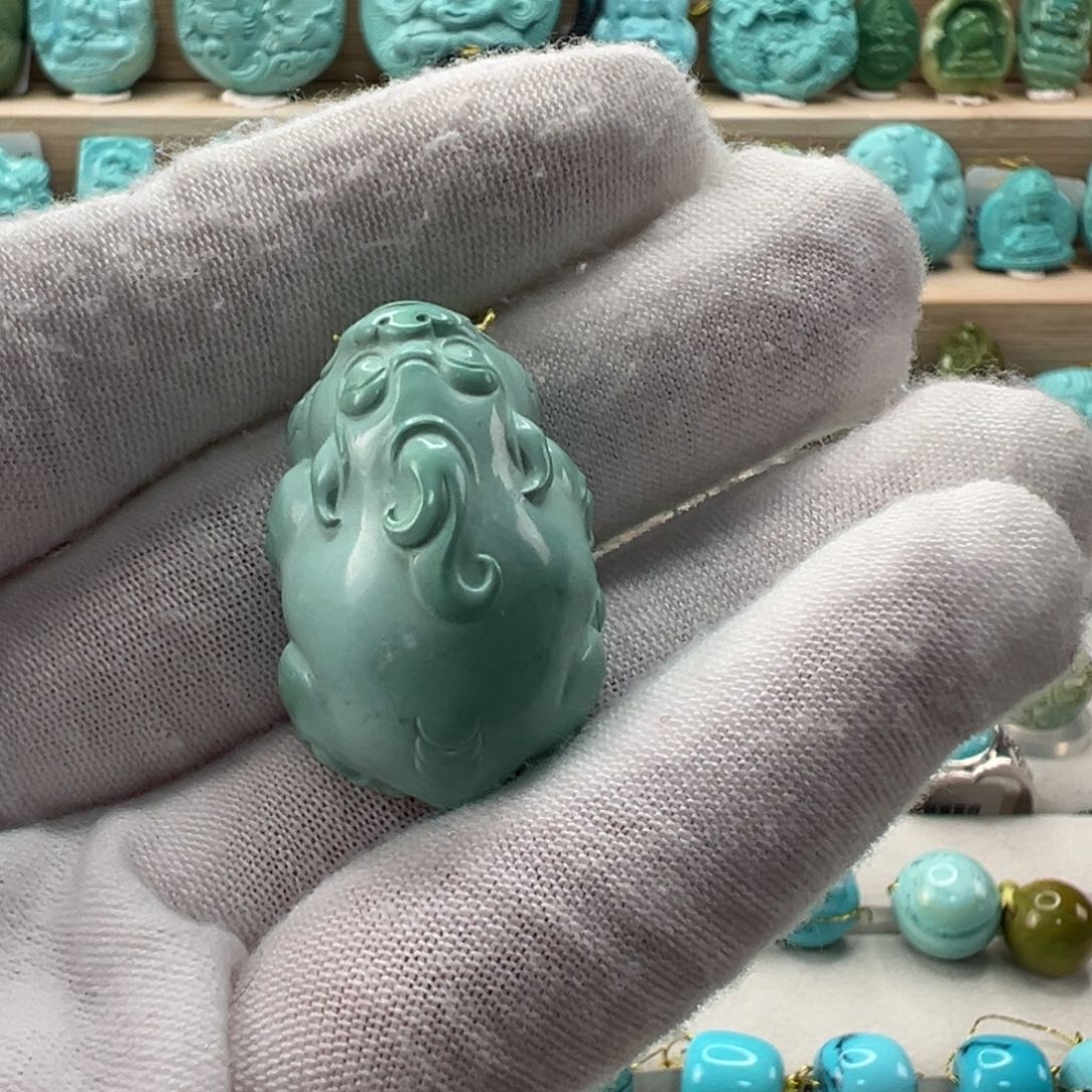 未镶嵌绿松石貔貅 19.7mm