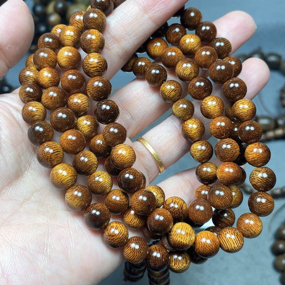 沉香手串富森红土0.8