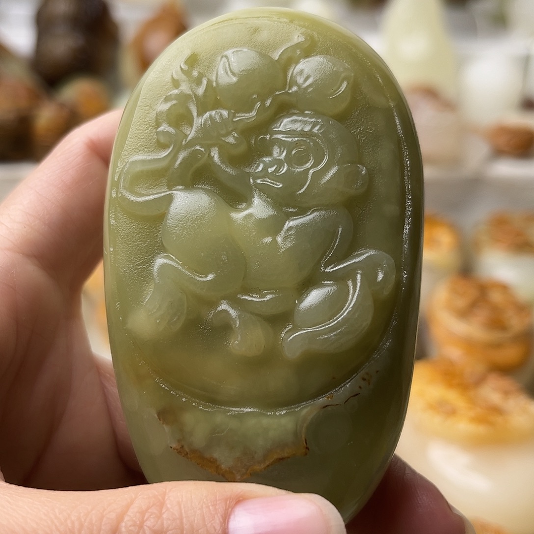 石材古青石不退换猴微瑕