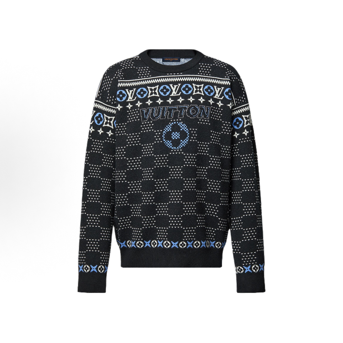 未使用 LouisVuitton/路易威登 棋盘格老花满印卫衣/S M L码/9888