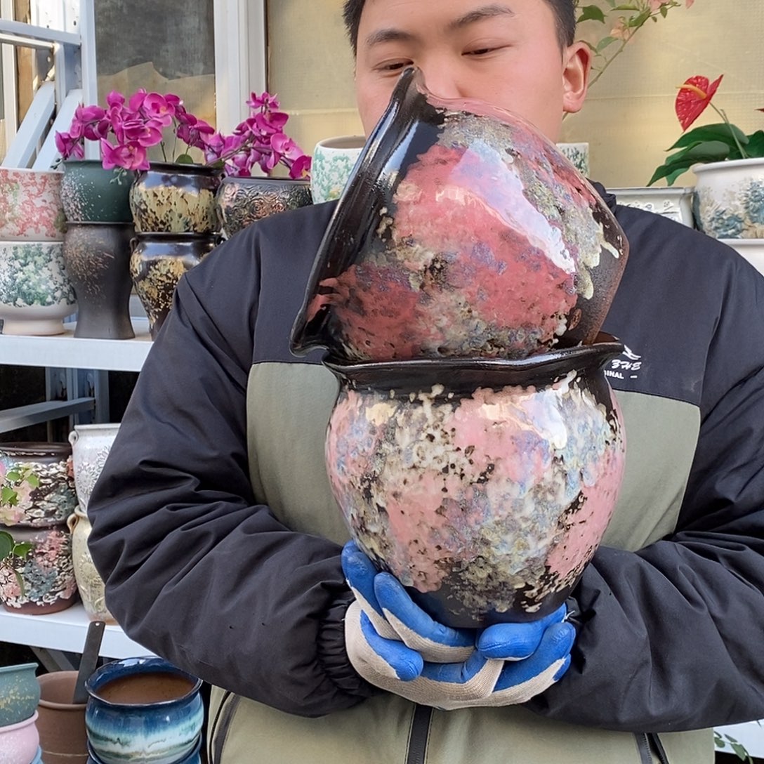 花盆紫砂口20高18福利