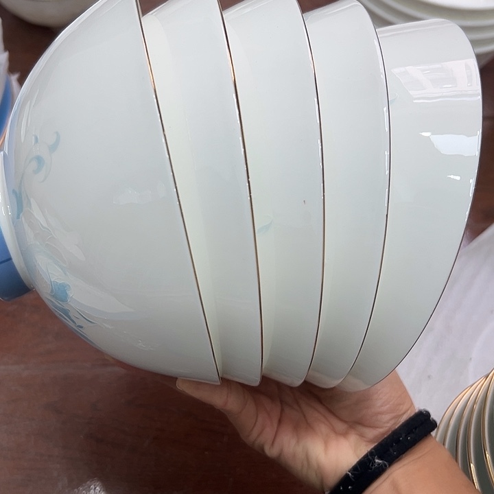 搪瓷瑕疵6寸面碗5个装