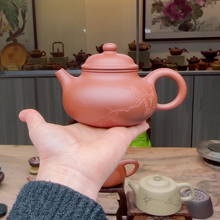 紫砂茶壶老清水249 c C夫妻双工作品