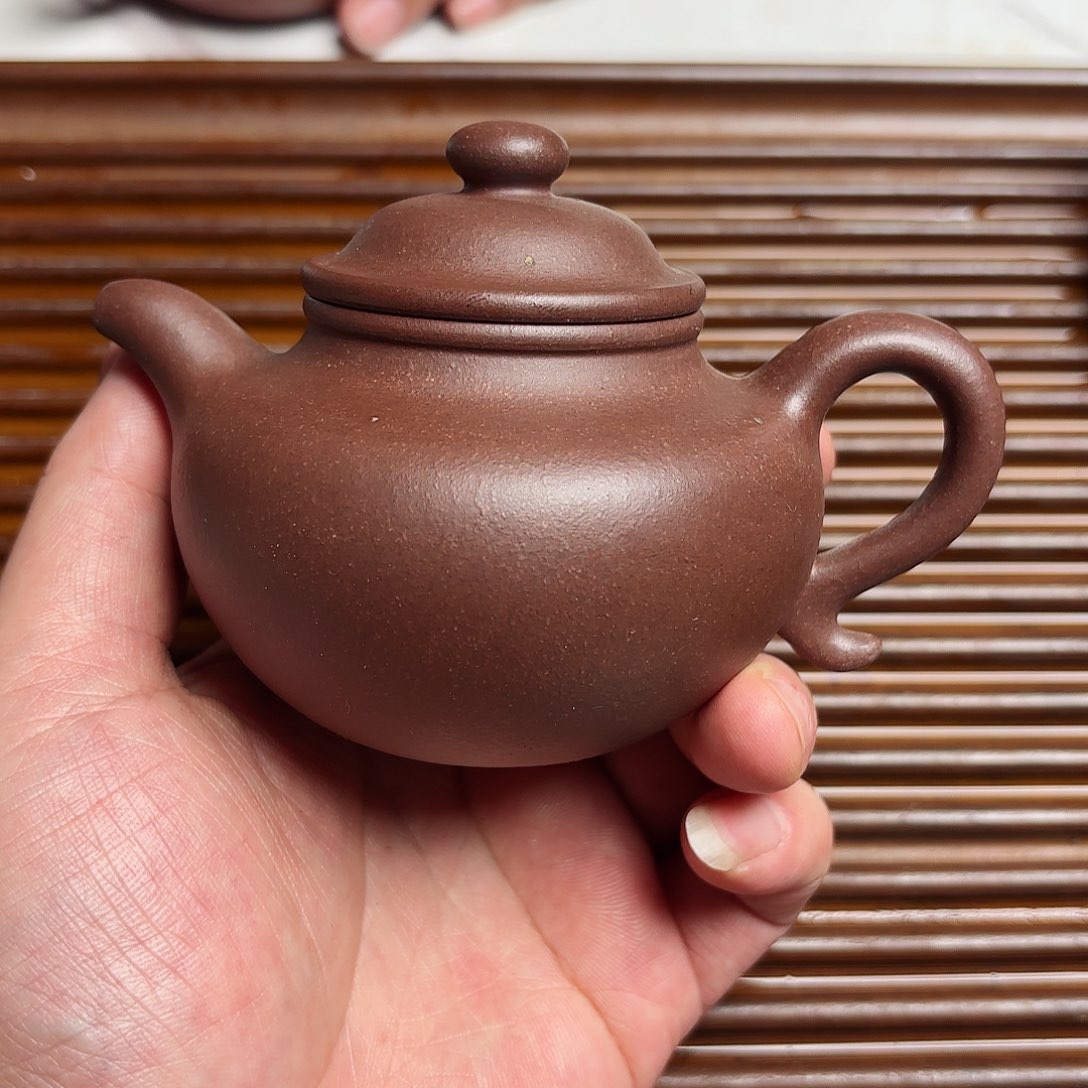 紫砂茶壶随*?全手工莲子
