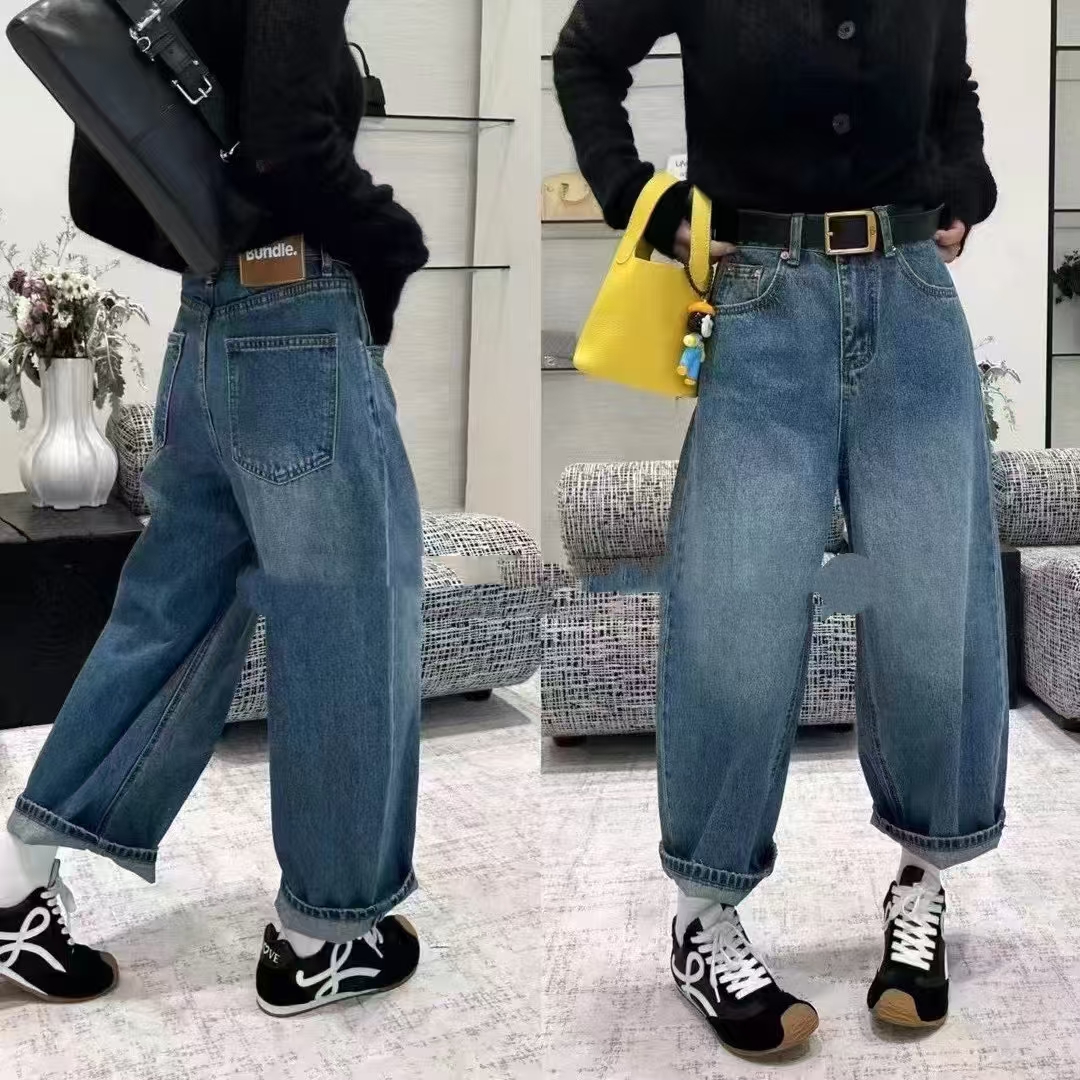 8160-9271 高定无弹九分裤牛仔裤爆款