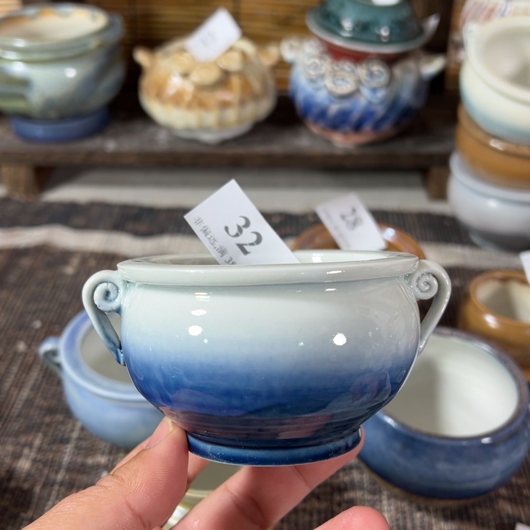 红陶景德镇手工花盆