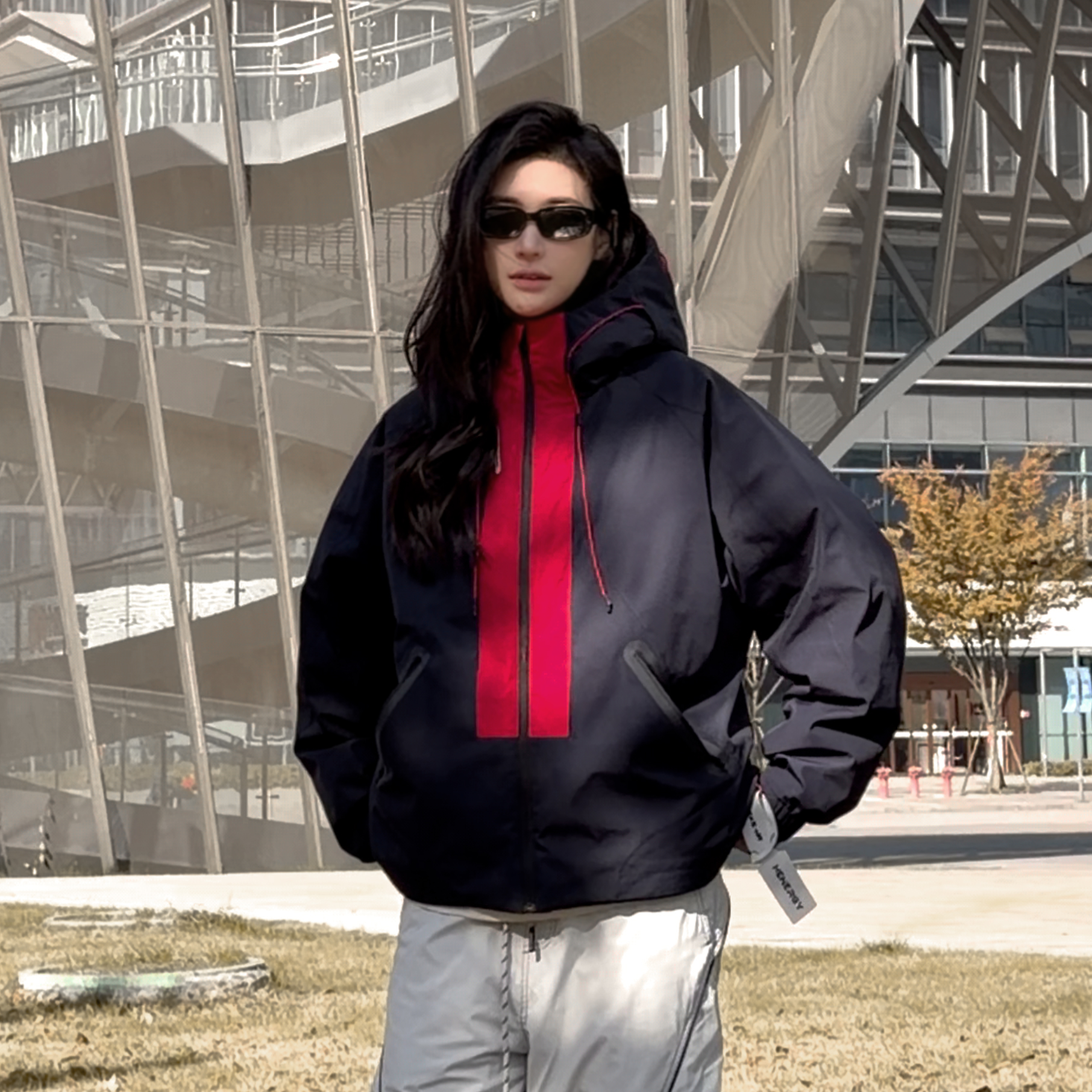 【90国标白鸭绒】男女同款高充绒量户外极寒时尚羽绒服新款8857