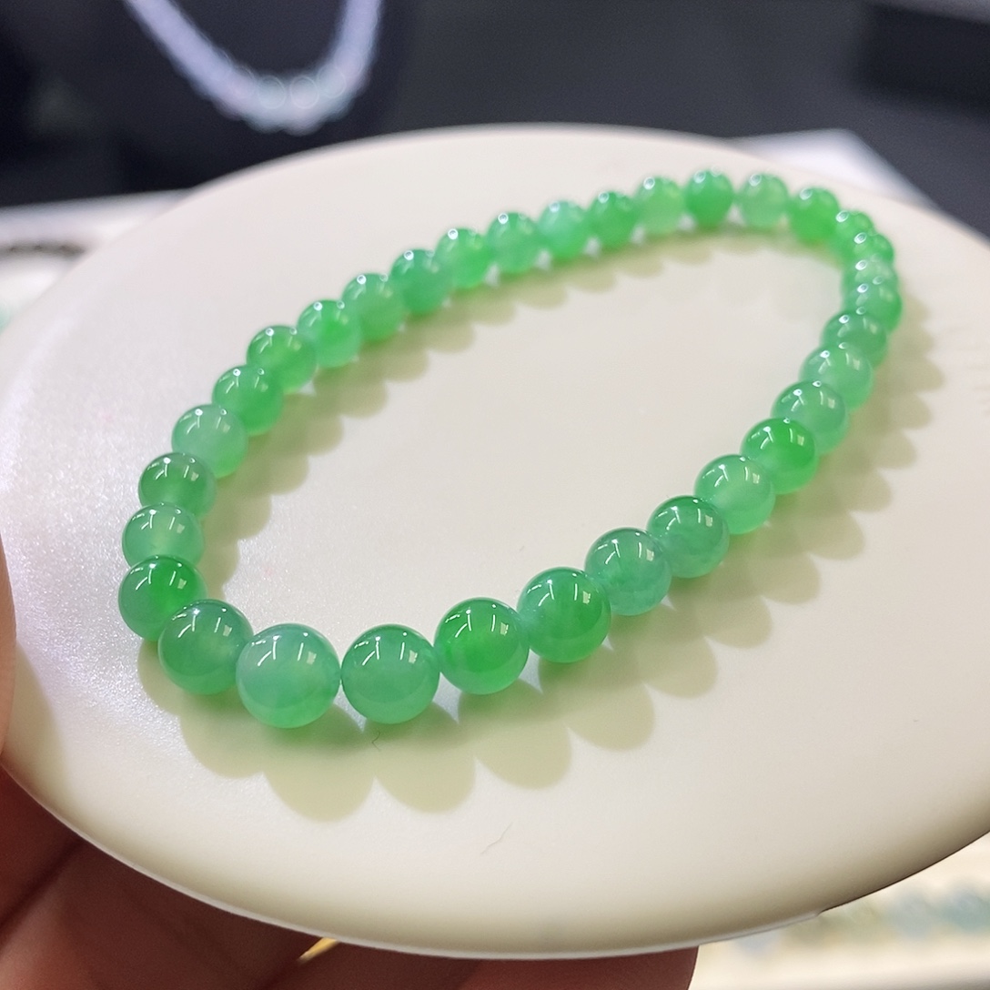 翡翠未镶嵌摆件福利手串