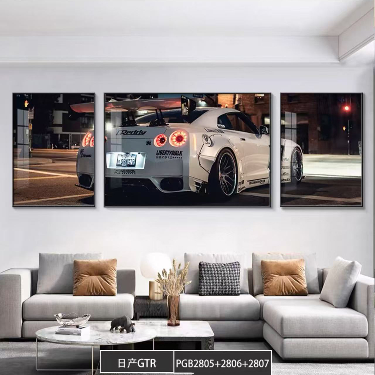 【GTR】GTR家居卧室装饰挂画60*160pvc