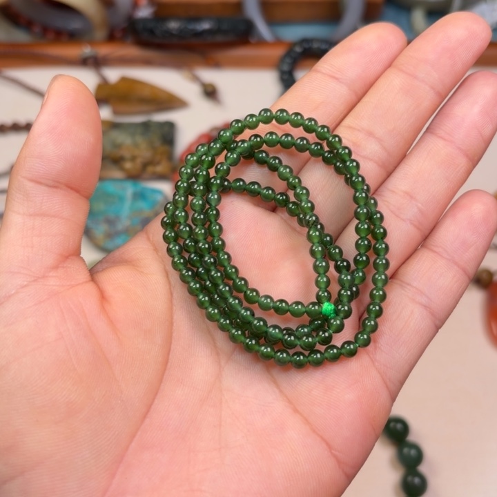 和田玉（碧玉）未镶嵌戒指