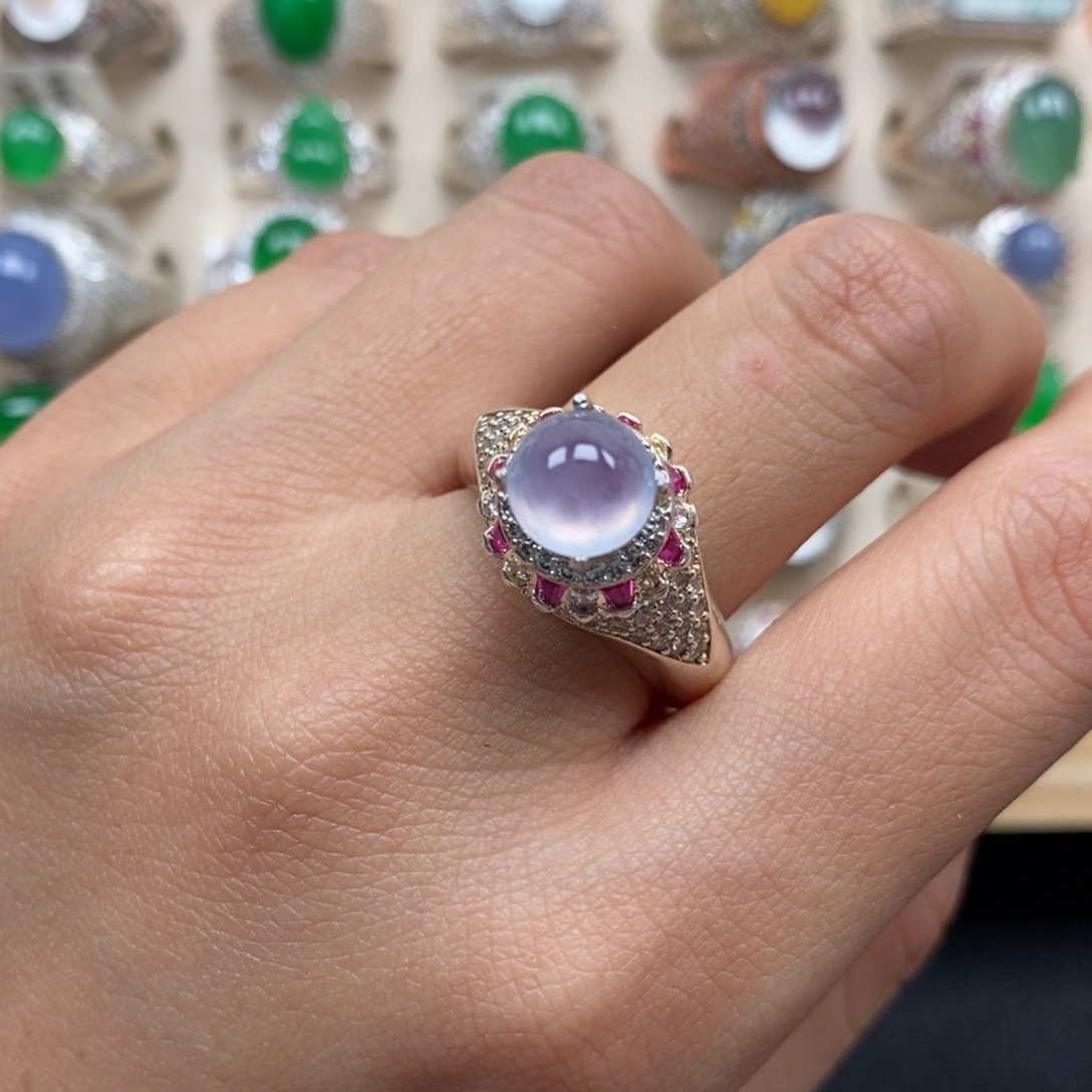 翡翠未镶嵌戒指缅甸天然翡翠a货