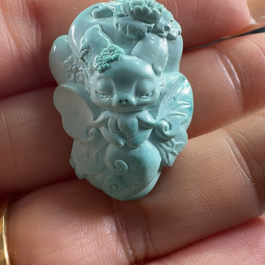 绿松石未镶嵌颈饰