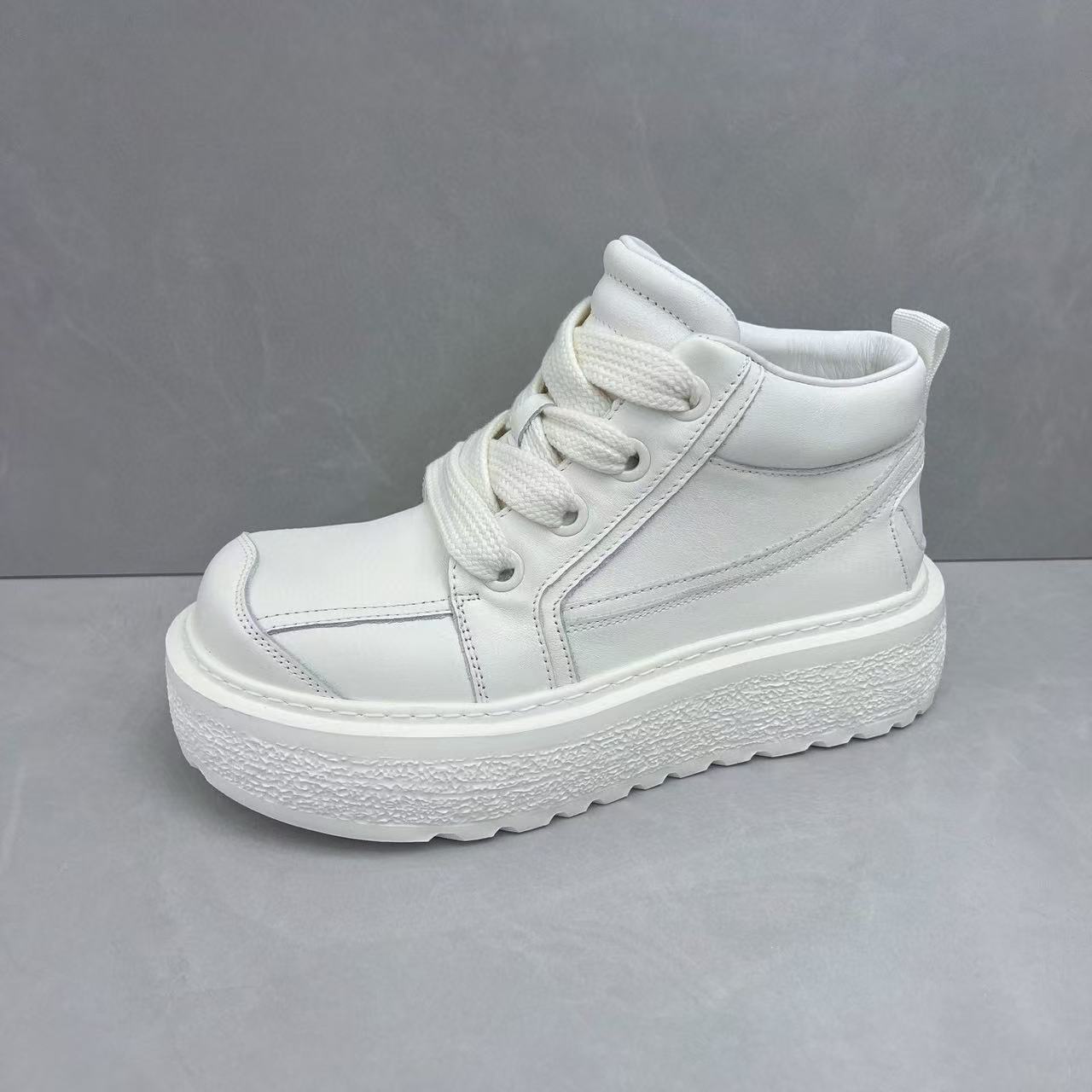 男鞋2025秋冬新款头层牛皮马丁靴厚底真皮户外工装靴时尚百搭靴子