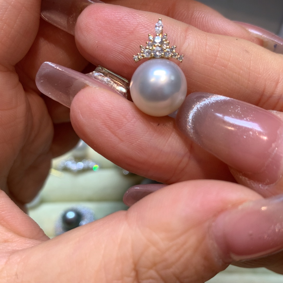 海水珍珠颈饰14K金镶嵌