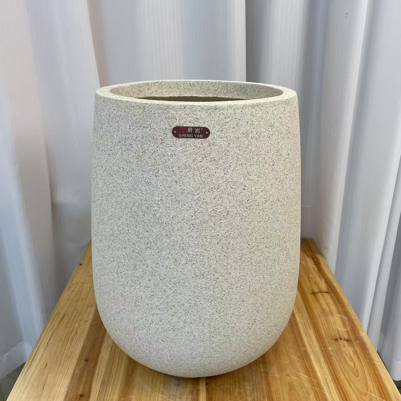 镁泥花盆黑金刚黑珍珠高山欧式简约轻奢办公室落地透气大号盆器