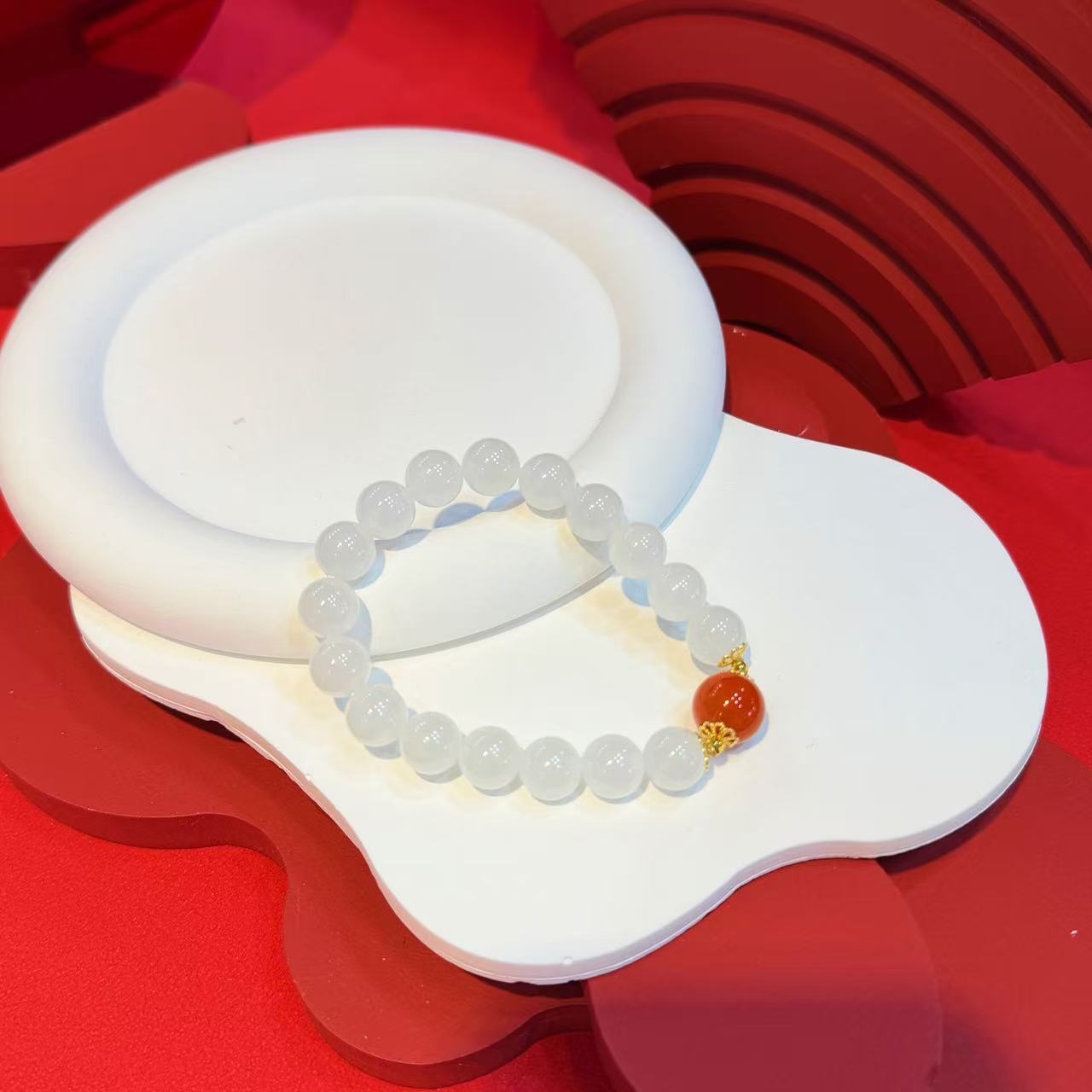 10mm白玉手串HNZ14466