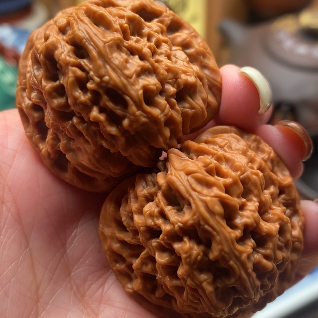 把件文玩核桃41尺寸全品南江石