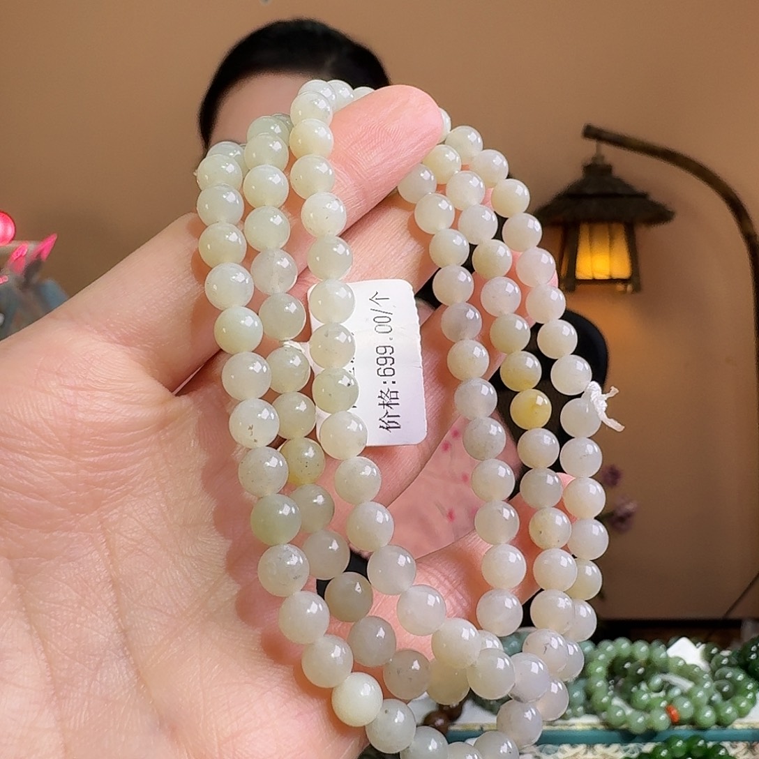 和田玉未镶嵌手链