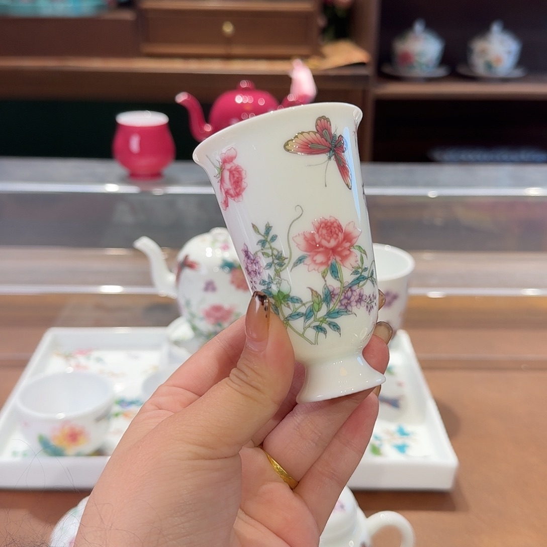 珐琅彩主人杯茶具套装