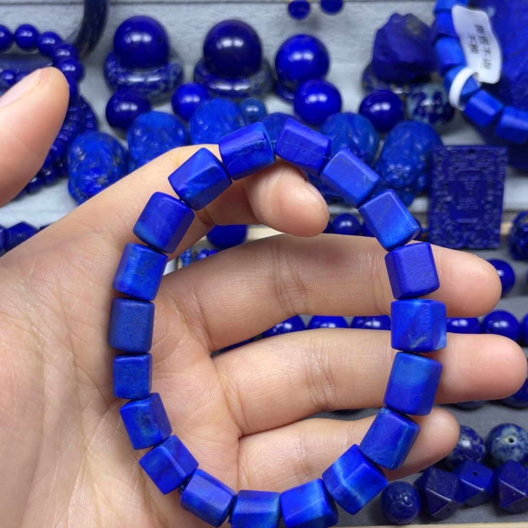 青金石随型手串未镶嵌