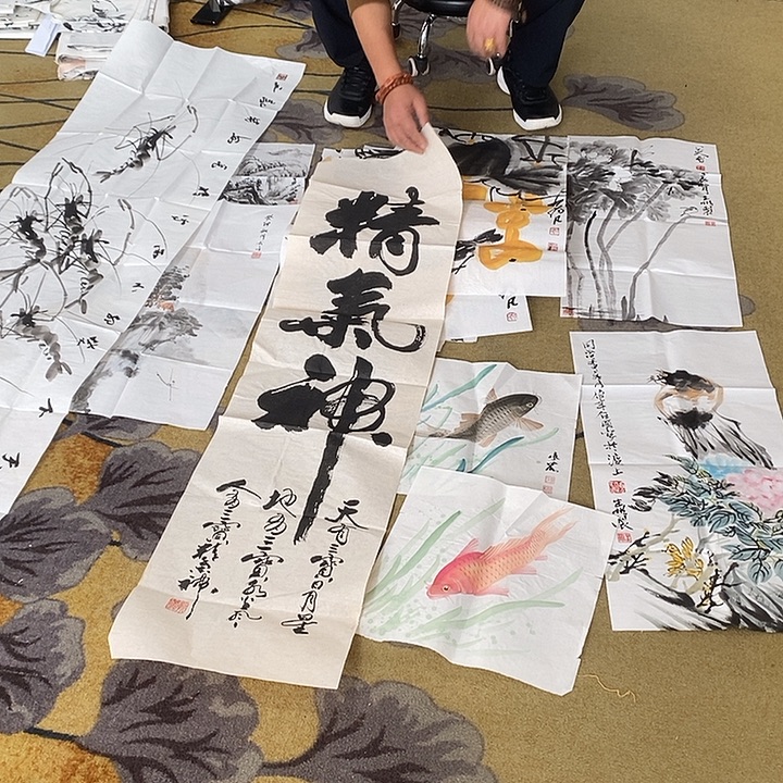 资***慌国画34/68老师手绘