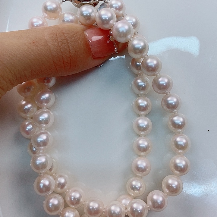 海水珍珠项链未镶嵌akoya8-8.5mm