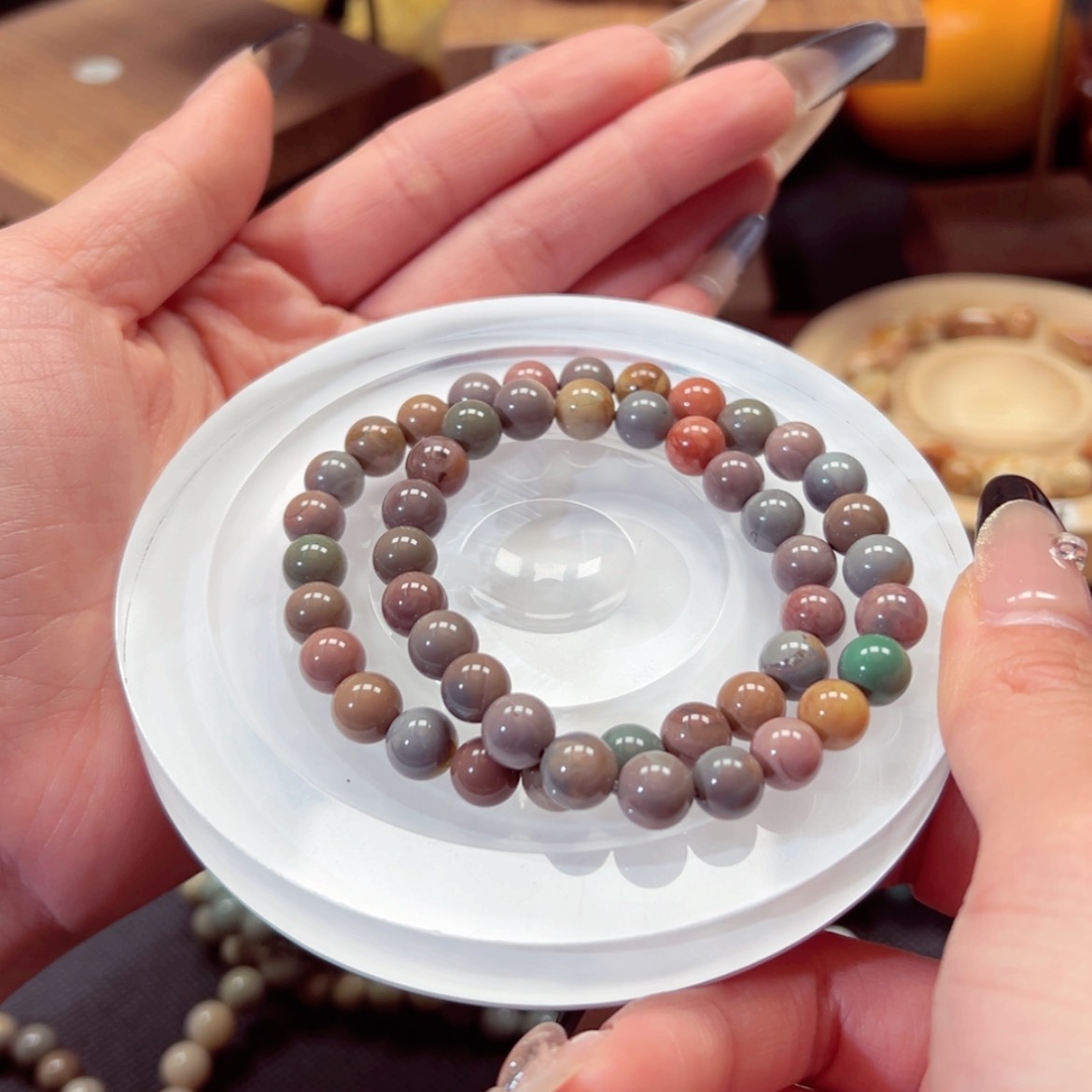 【闪购商品】石英质玉手链未镶嵌A****i133