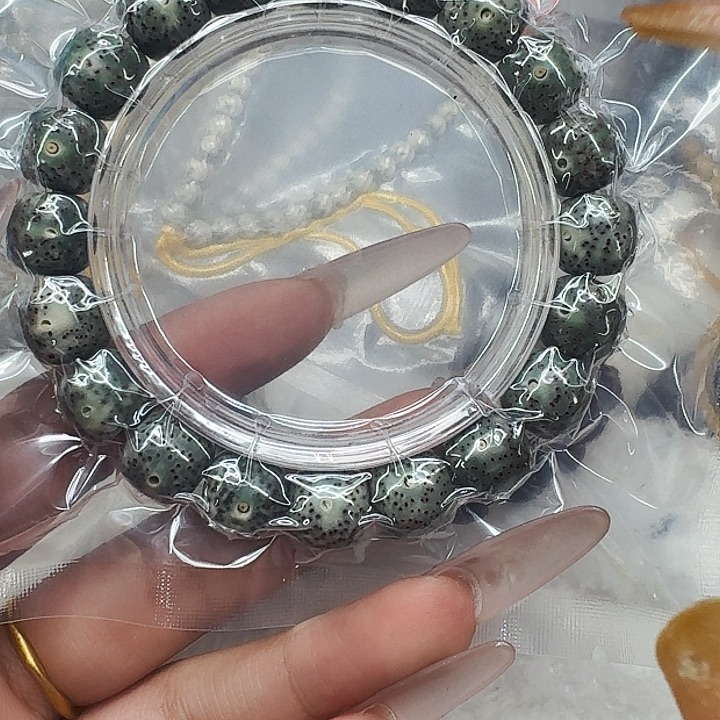 星月菩提手串432高端满绿星月菩提12桶单圈