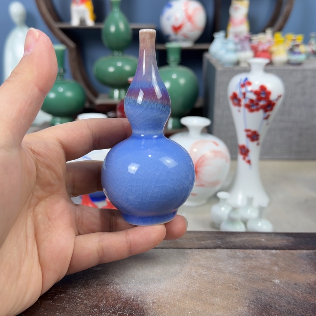 陶瓷手工小花器摆件